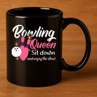Bowling Queen, Funny Bowling 11oz C Handle Ceramic Mug thumb 3