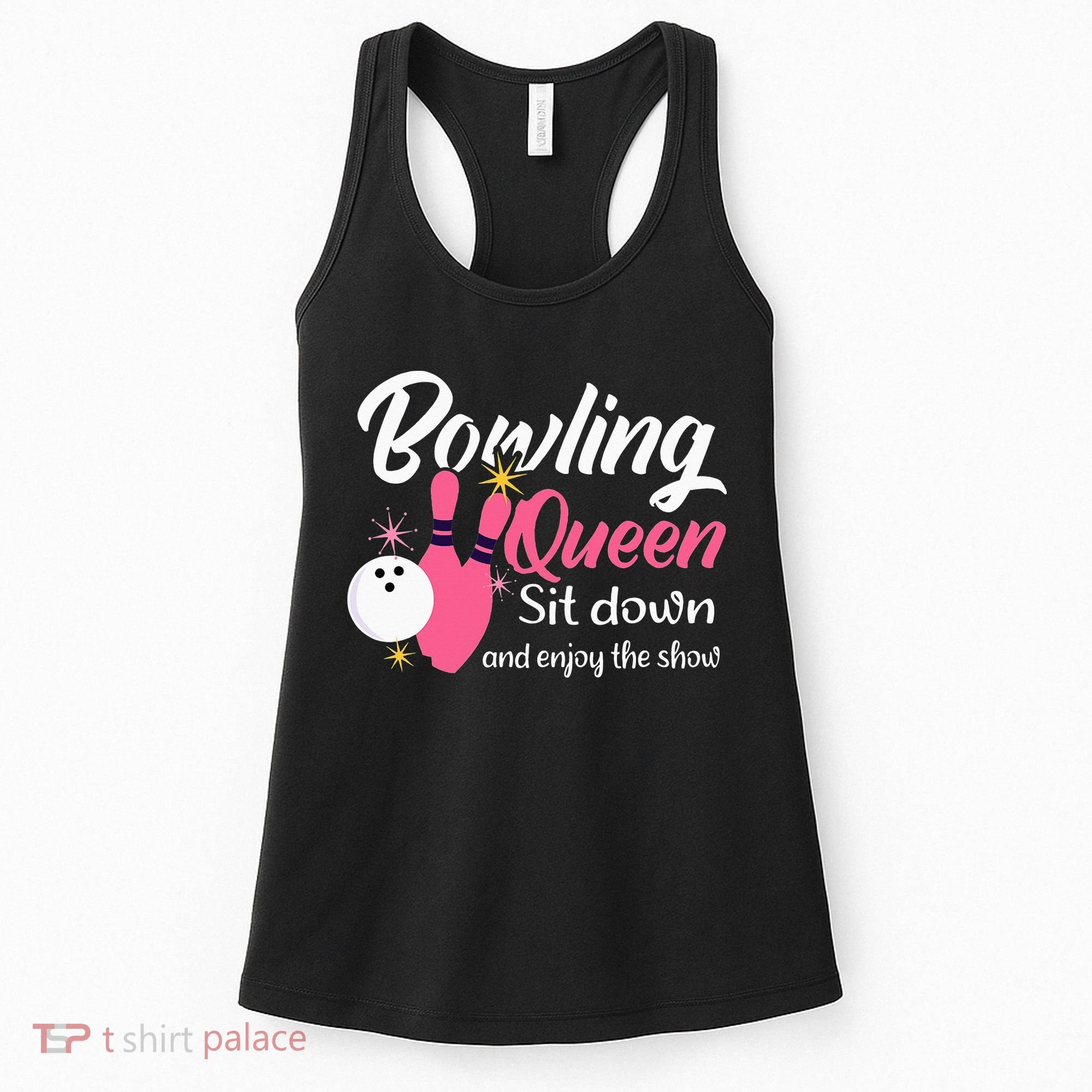 Bowling Queen, Funny Bowling Women's Tank Top