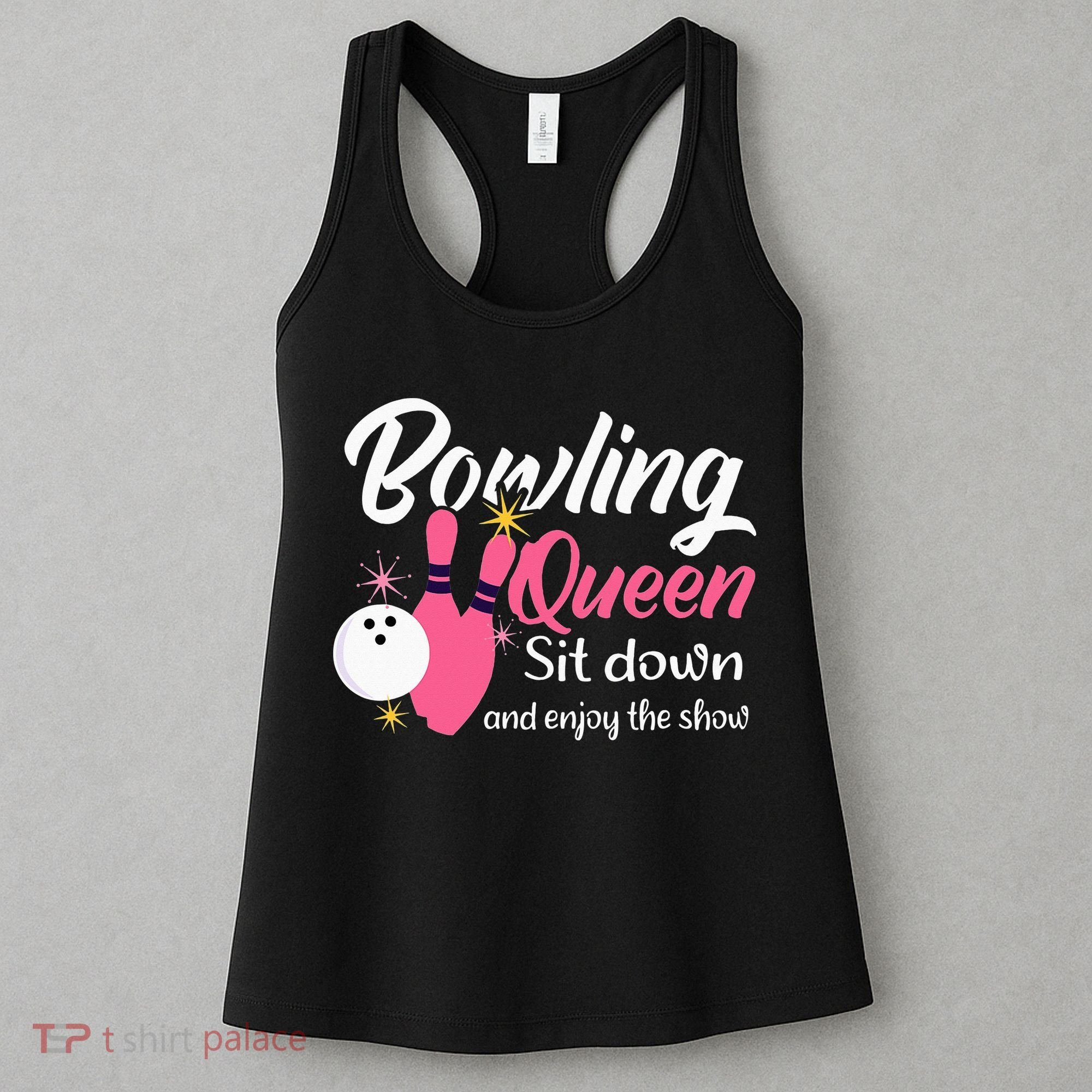 Bowling Queen, Funny Bowling Women's Tank Top