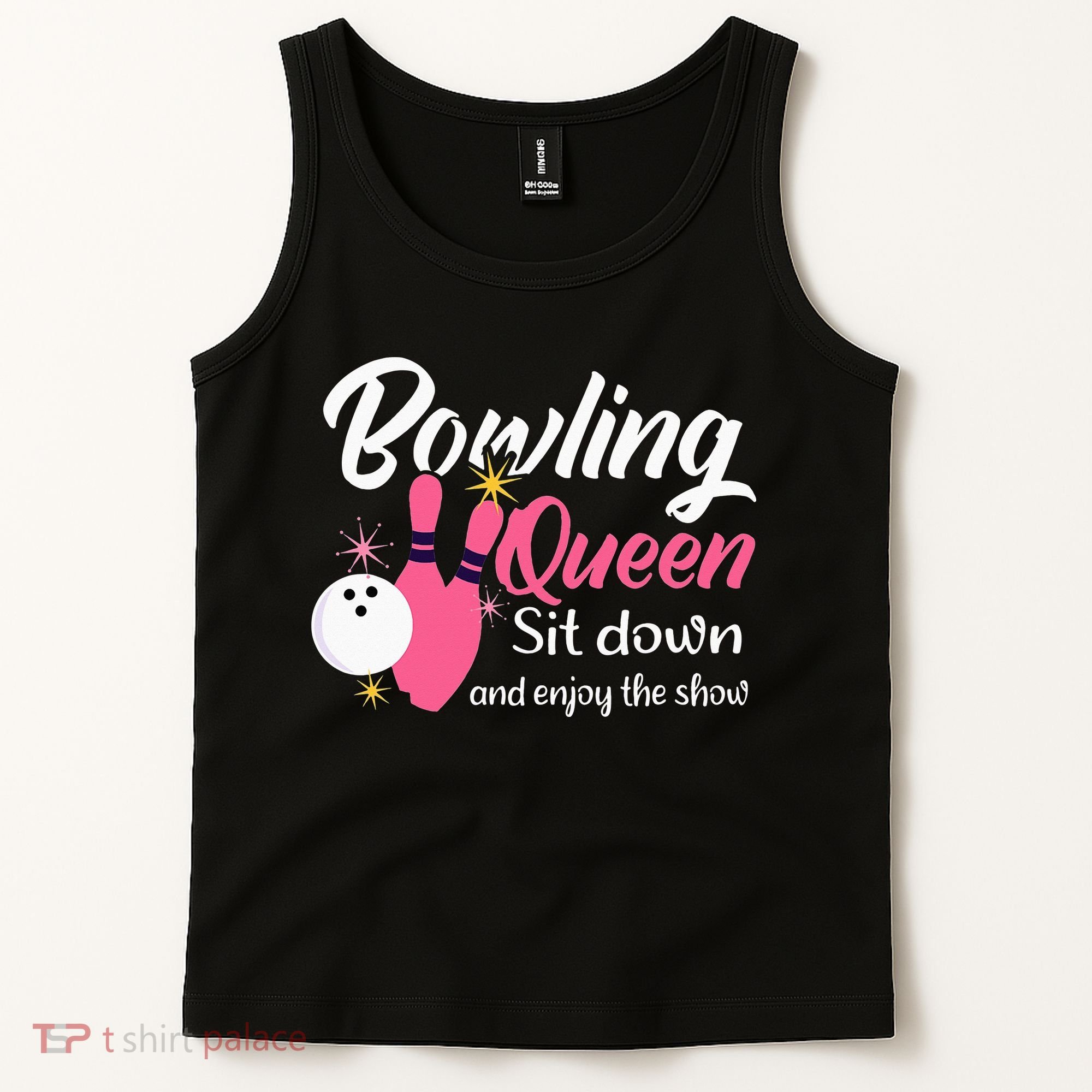 Bowling Queen, Funny Bowling Tank Top