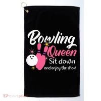 Bowling Queen, Funny Bowling Golf Towel thumb 0
