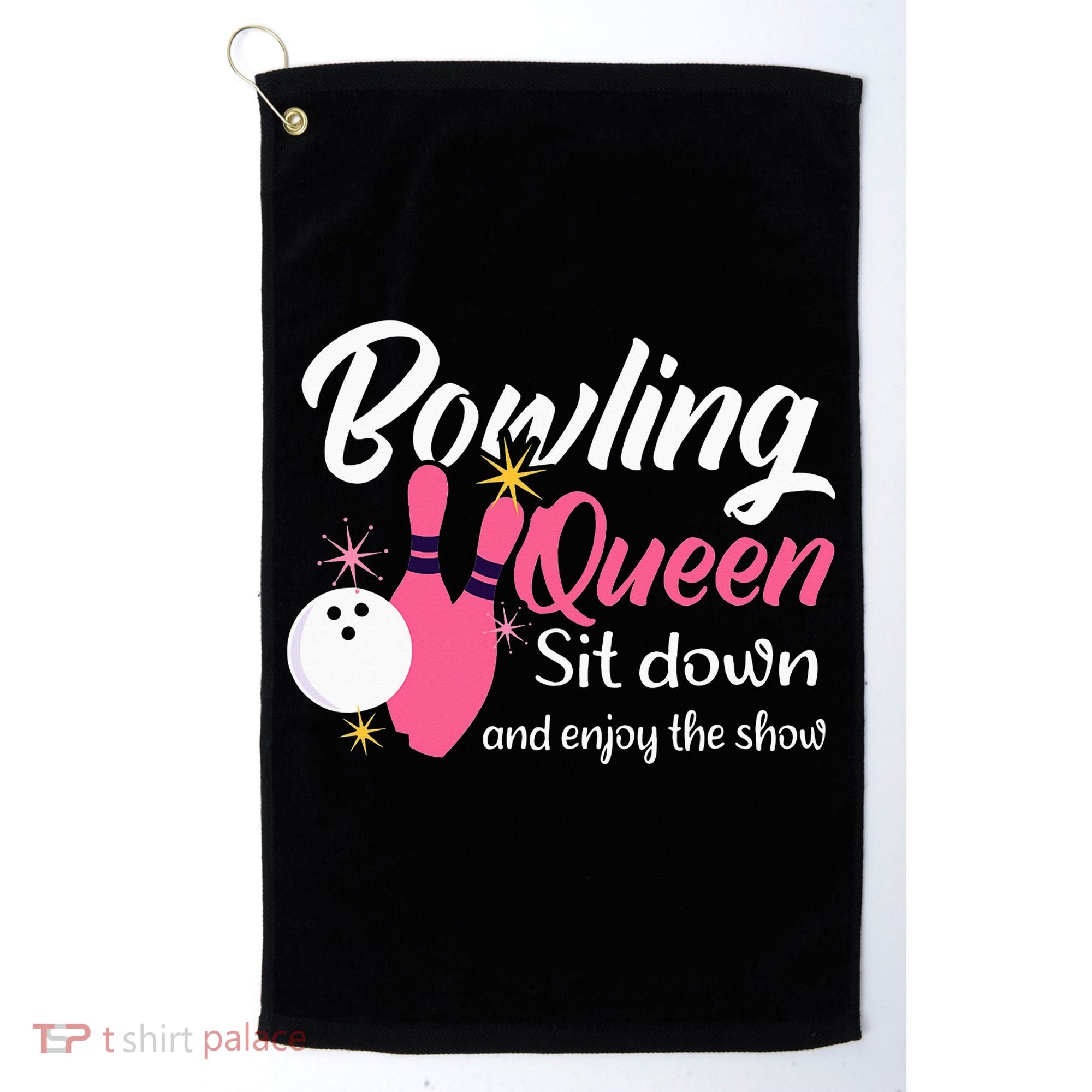 Bowling Queen, Funny Bowling Golf Towel