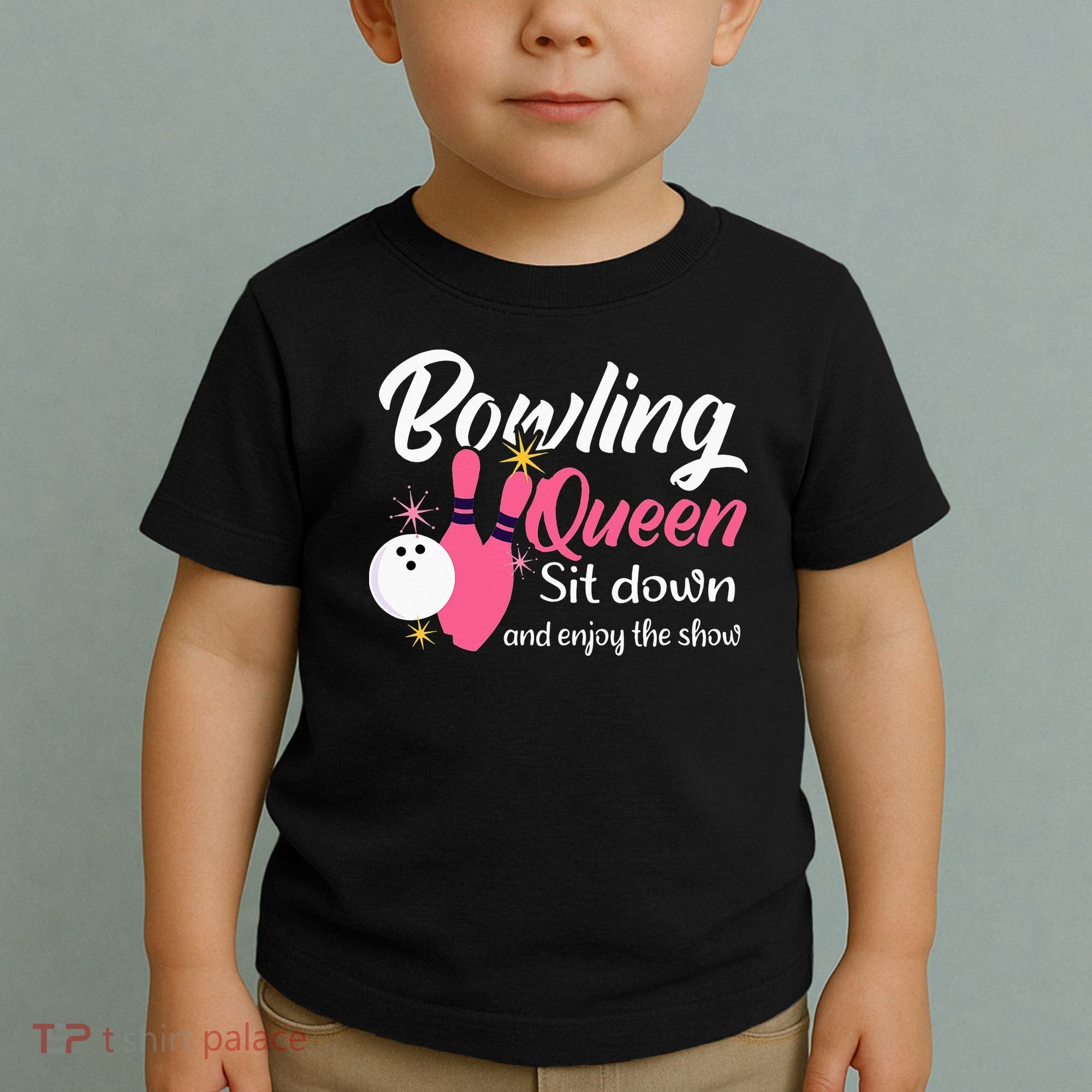Bowling Queen, Funny Bowling Toddler T-Shirt