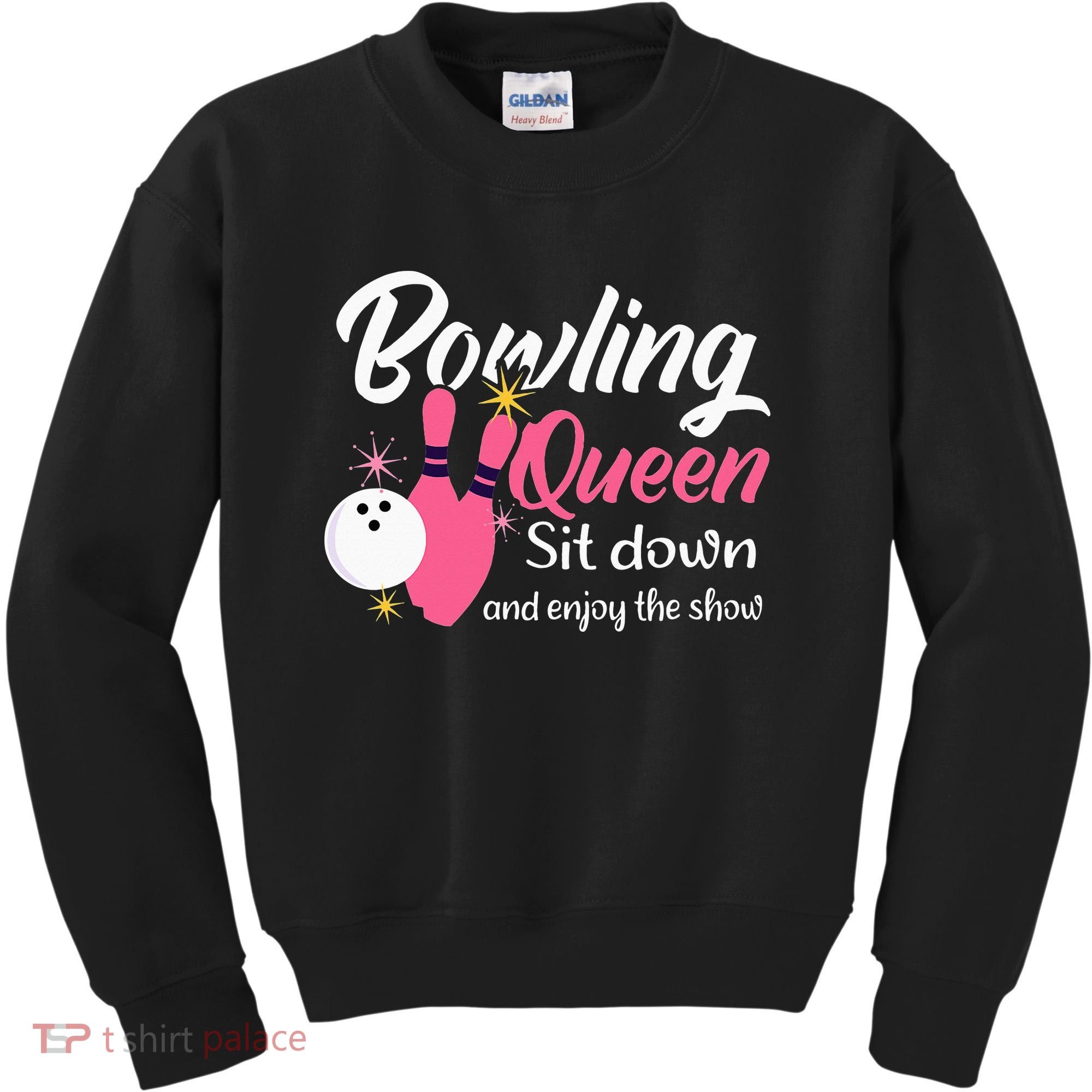 Bowling Queen, Funny Bowling Kids Sweatshirt