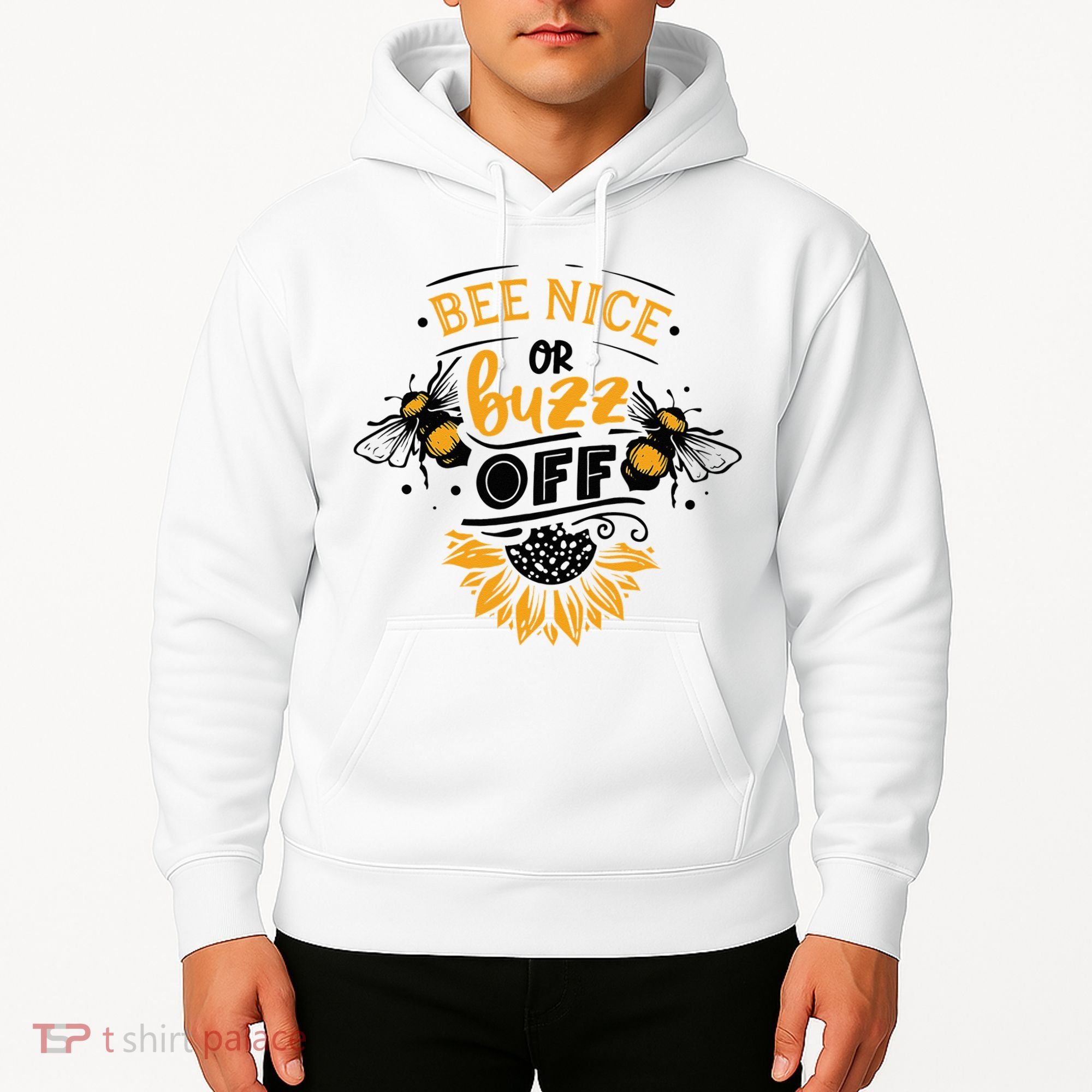 Beekeeper Quote Honey Bee Quote Bee Nice Or Buzz Off Hoodie