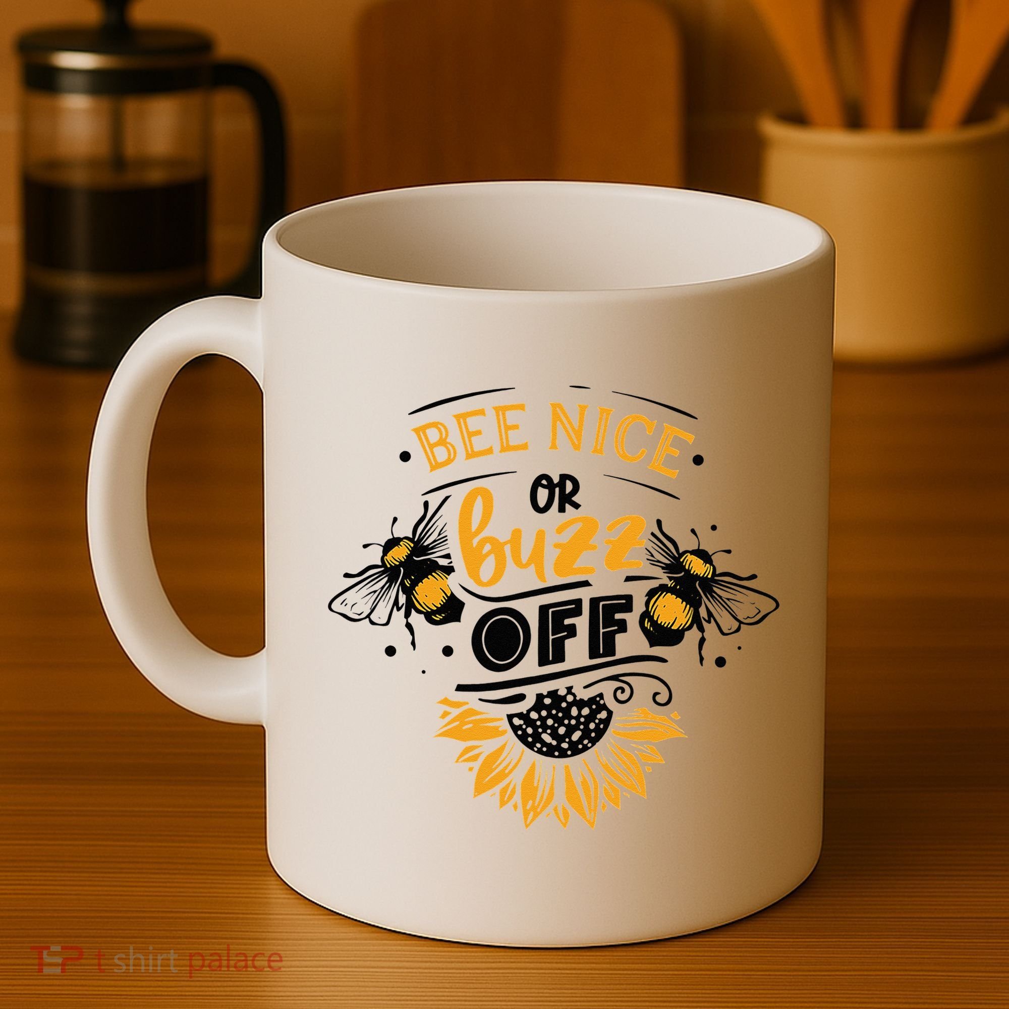 Beekeeper Quote Honey Bee Quote Bee Nice Or Buzz Off Coffee Mug