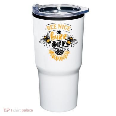 Beekeeper Quote Honey Bee Quote Bee Nice Or Buzz Off Tumbler