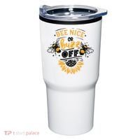 Beekeeper Quote Honey Bee Quote Bee Nice Or Buzz Off Tumbler thumb 0