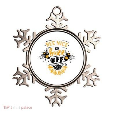 Beekeeper Quote Honey Bee Quote Bee Nice Or Buzz Off Ornament
