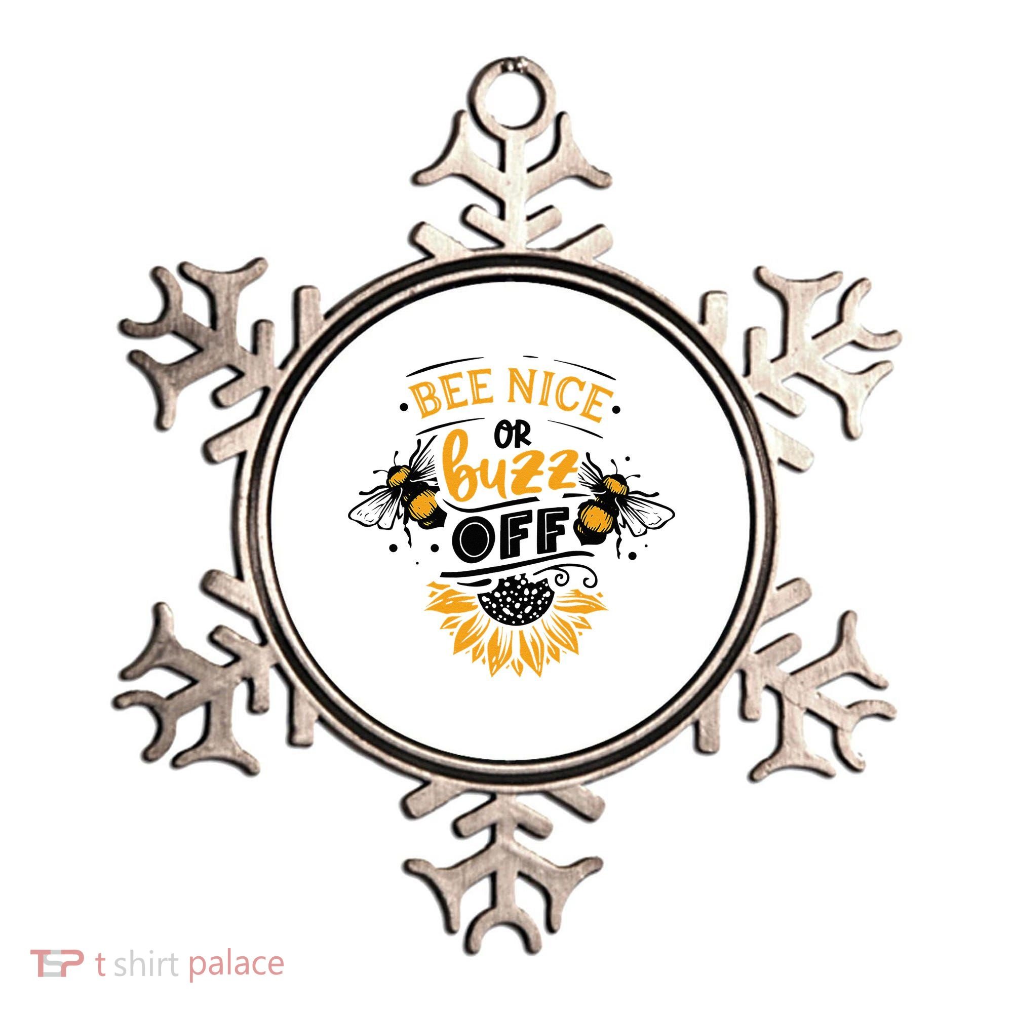 Beekeeper Quote Honey Bee Quote Bee Nice Or Buzz Off Ornament