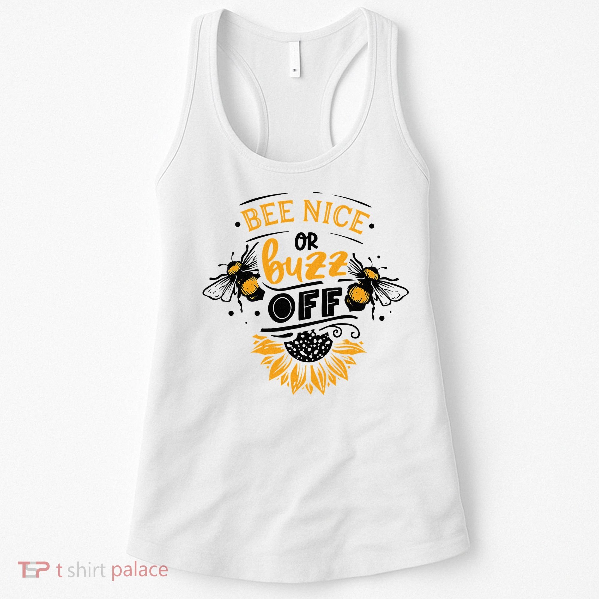Beekeeper Quote Honey Bee Quote Bee Nice Or Buzz Off Women's Tank Top