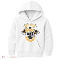 Beekeeper Quote Honey Bee Quote Bee Nice Or Buzz Off Kids Hoodie thumb 0
