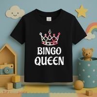 BINGO Queen Long Sleeved Toddler T-Shirt thumb 3