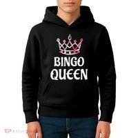 BINGO Queen Long Sleeved Kids Hoodie thumb 4