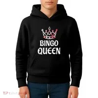 BINGO Queen Long Sleeved Kids Hoodie thumb 4