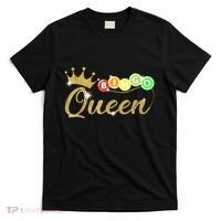 Bingo Queen Lucky Bingo Grandma Gambling Mothers Day T-Shirt thumb 0
