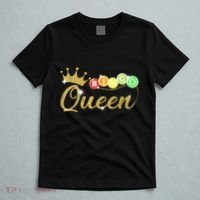 Bingo Queen Lucky Bingo Grandma Gambling Mothers Day T-Shirt thumb 5