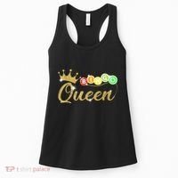 Bingo Queen Lucky Bingo Grandma Gambling Mothers Day Women's Tank Top thumb 0