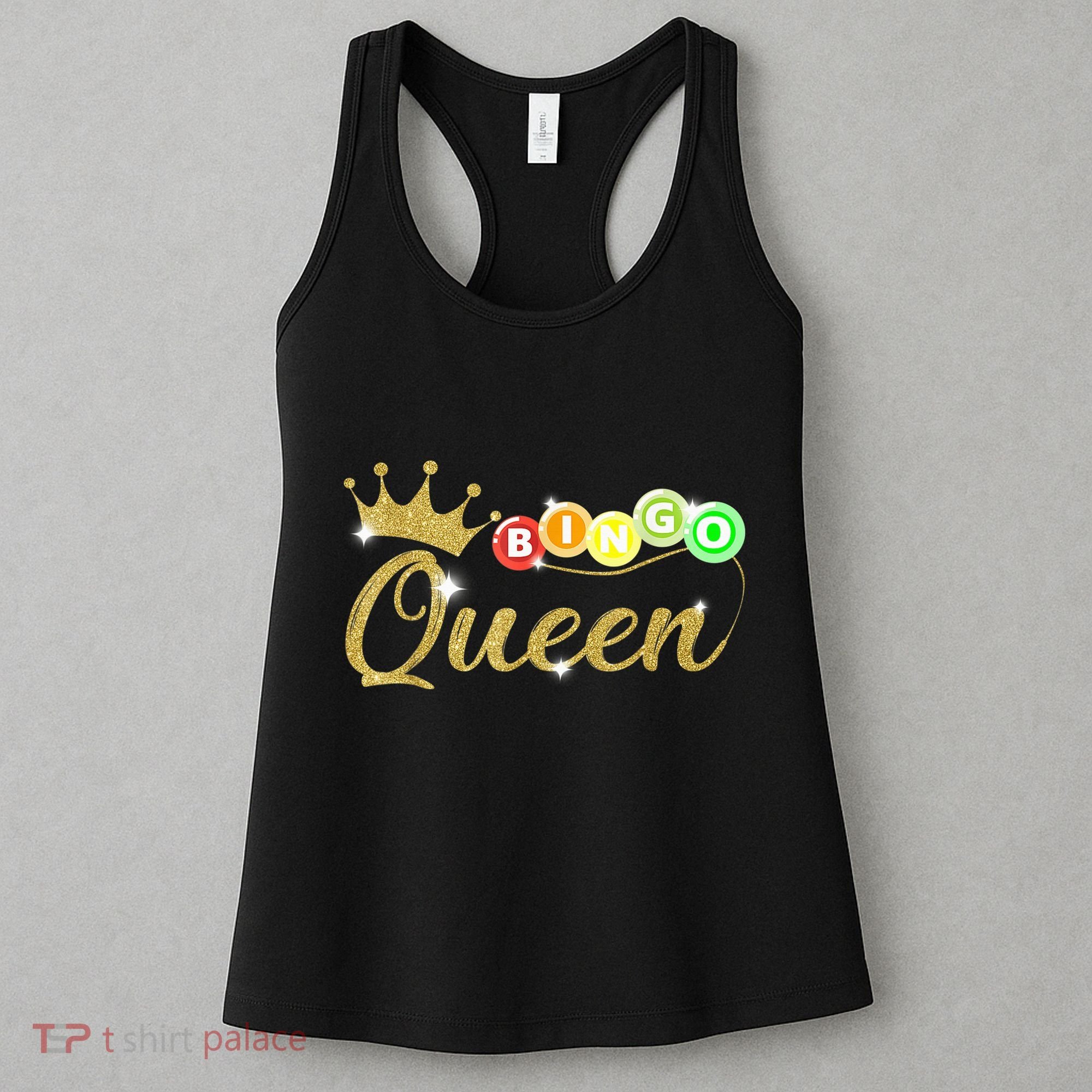 Bingo Queen Lucky Bingo Grandma Gambling Mothers Day Women's Tank Top