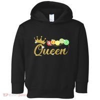 Bingo Queen Lucky Bingo Grandma Gambling Mothers Day Toddler Hoodie thumb 0
