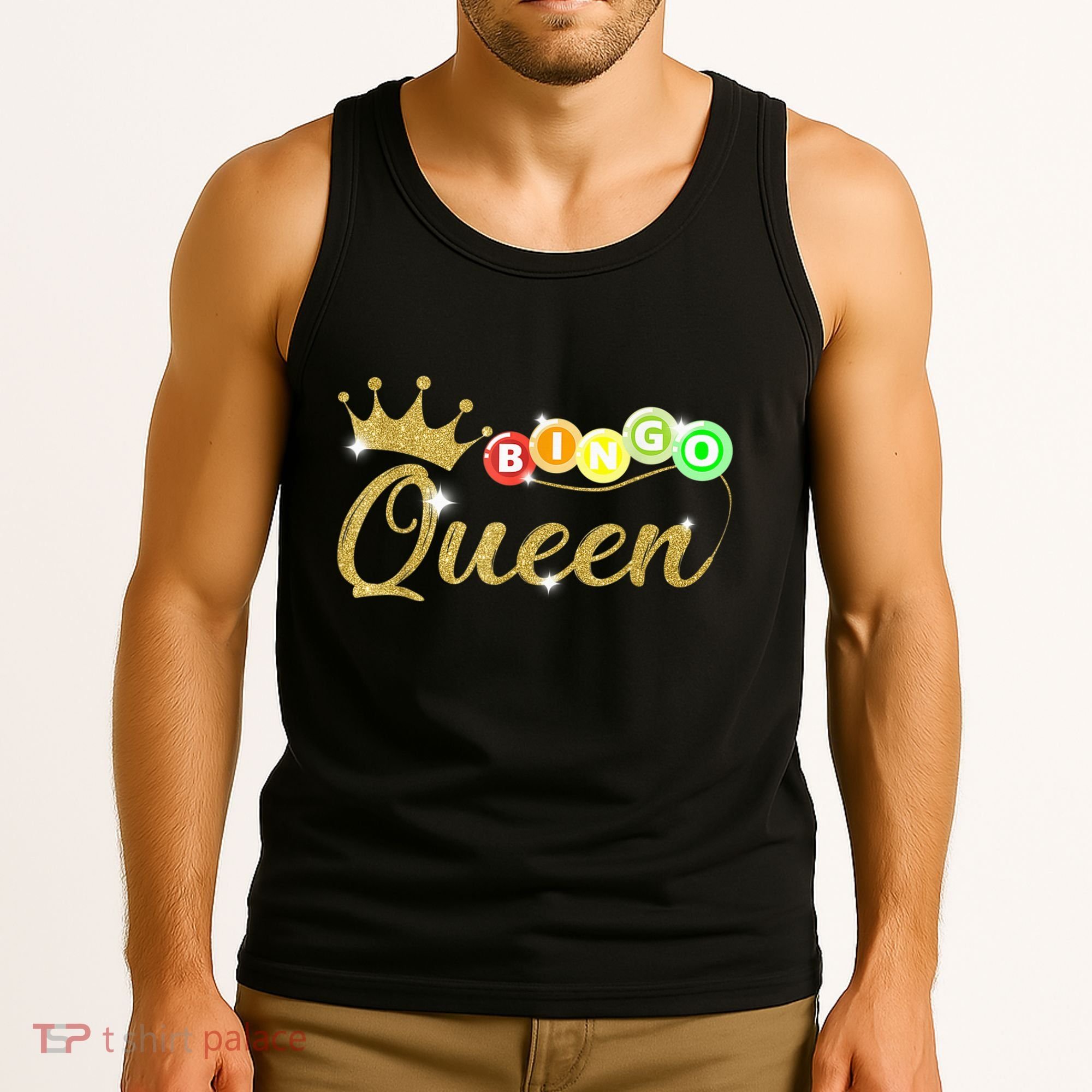 Bingo Queen Lucky Bingo Grandma Gambling Mothers Day Tank Top
