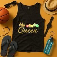 Bingo Queen Lucky Bingo Grandma Gambling Mothers Day Tank Top thumb 4