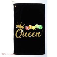 Bingo Queen Lucky Bingo Grandma Gambling Mothers Day Golf Towel thumb 0