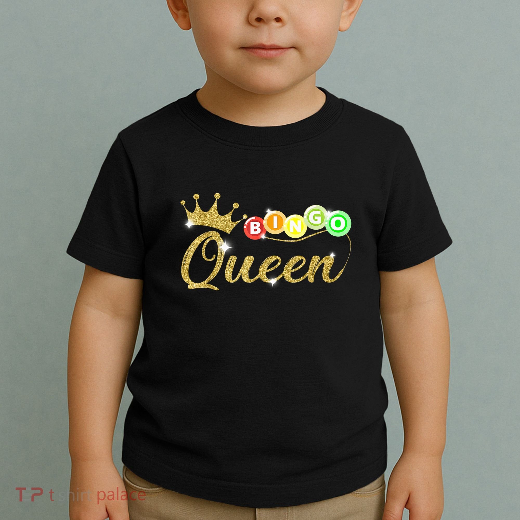 Bingo Queen Lucky Bingo Grandma Gambling Mothers Day Toddler T-Shirt