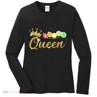 Bingo Queen Lucky Bingo Grandma Gambling Mothers Day Women's Long Sleeve Shirt thumb 0