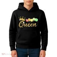 Bingo Queen Lucky Bingo Grandma Gambling Mothers Day Kids Hoodie thumb 4