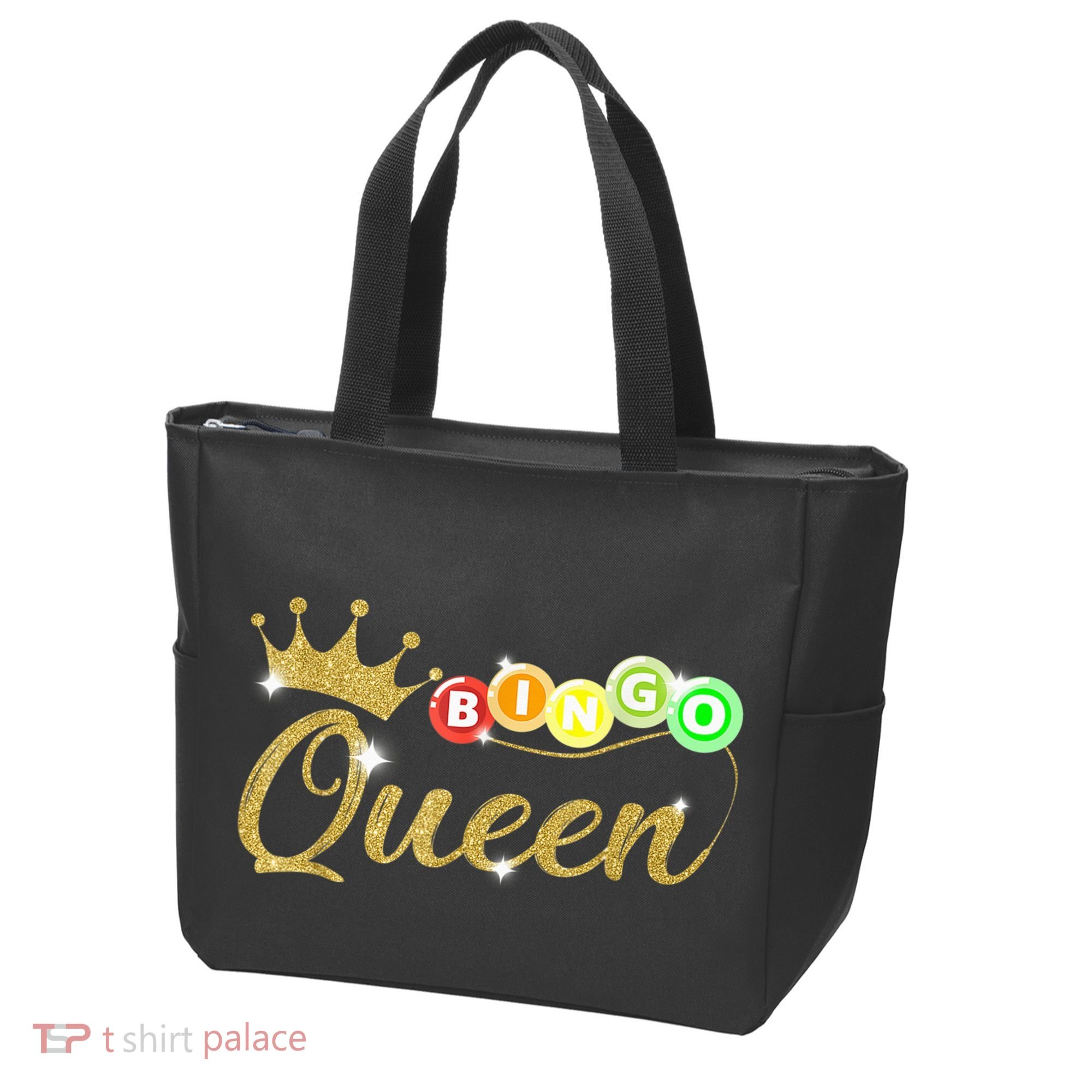 Bingo Queen Lucky Bingo Grandma Gambling Mothers Day Tote Bag