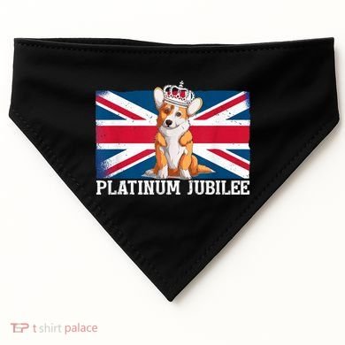 British Queen Monarchy Platinum Jubilee 70th Anniversary USA-Made Doggie Bandana