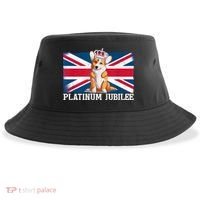 British Queen Monarchy Platinum Jubilee 70th Anniversary Sustainable Bucket Hat thumb 0
