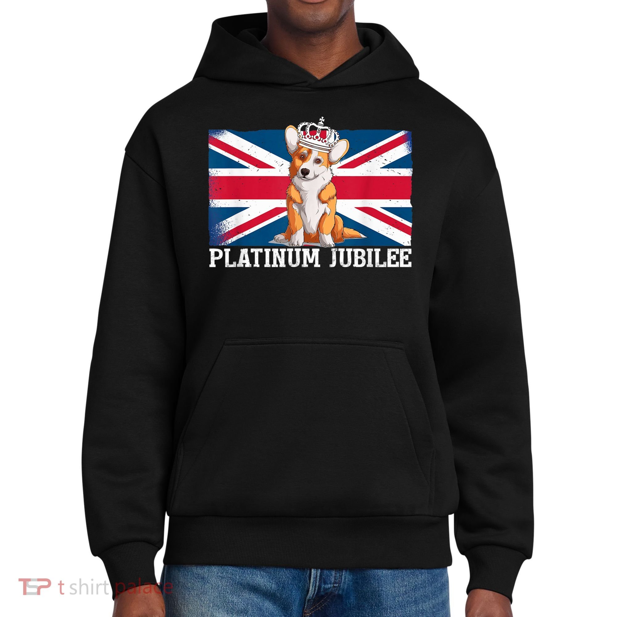 British Queen Monarchy Platinum Jubilee 70th Anniversary District V.I.T. Heavyweight Hoodie