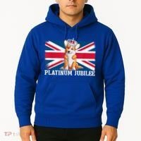 British Queen Monarchy Platinum Jubilee 70th Anniversary Hoodie thumb 2