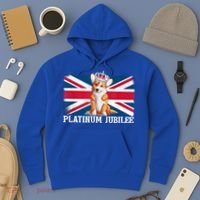 British Queen Monarchy Platinum Jubilee 70th Anniversary Hoodie thumb 3