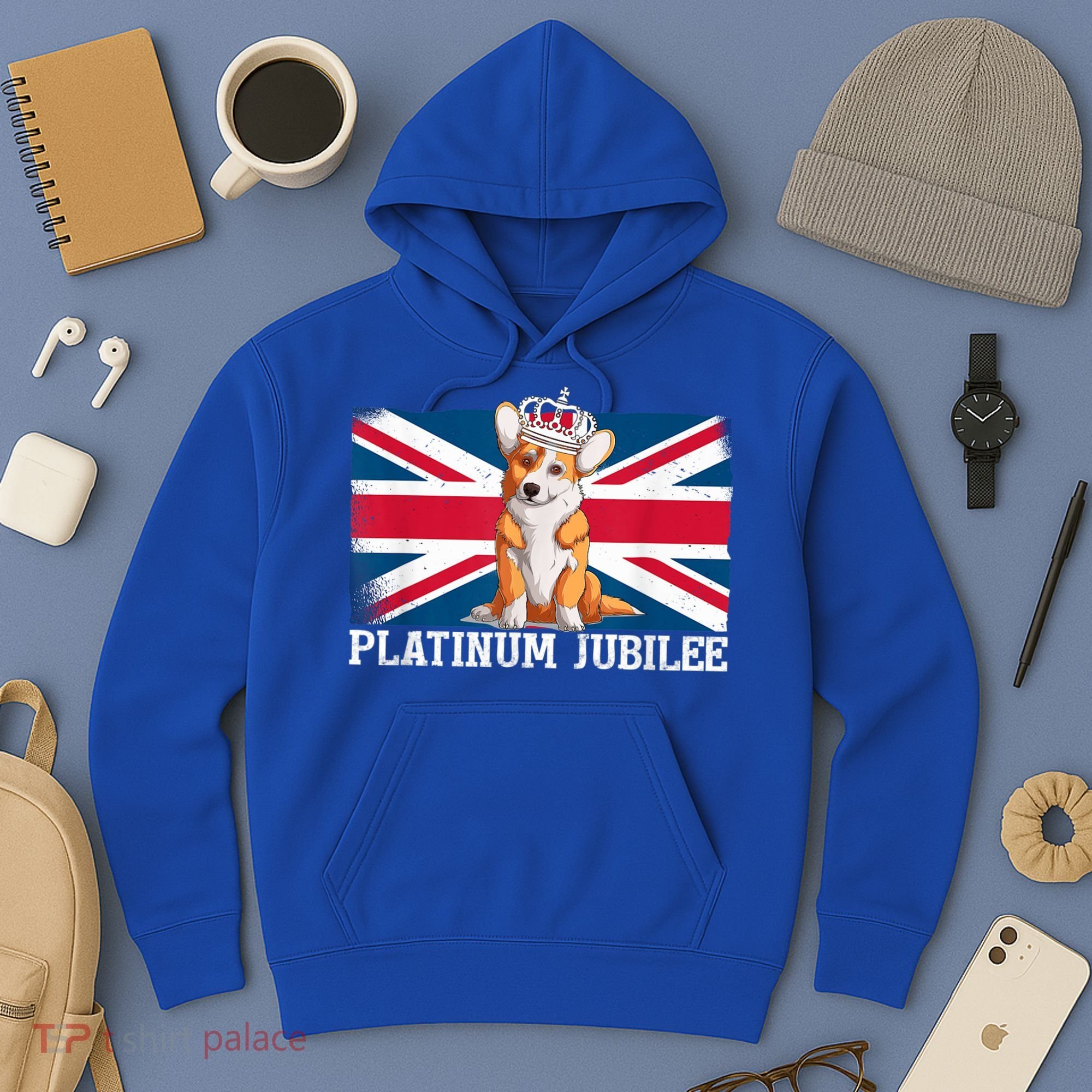British Queen Monarchy Platinum Jubilee 70th Anniversary Hoodie