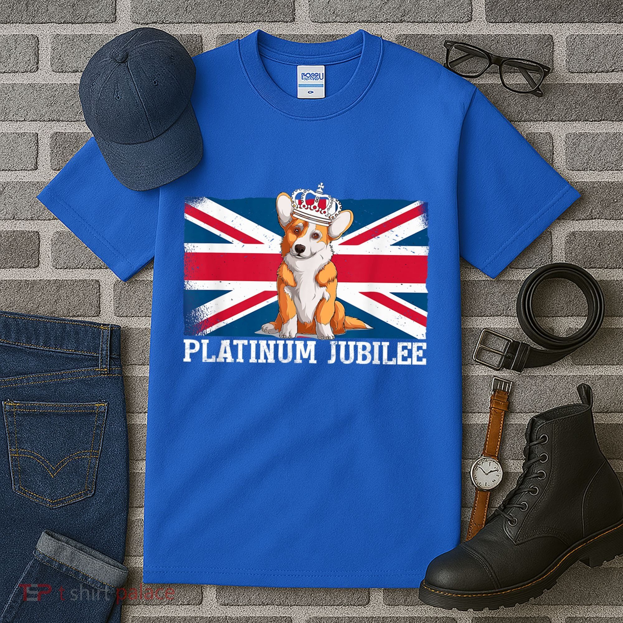 British Queen Monarchy Platinum Jubilee 70th Anniversary Tall T-Shirt