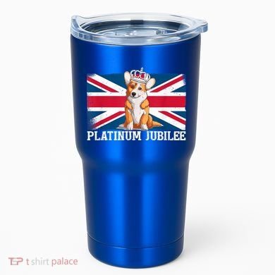 British Queen Monarchy Platinum Jubilee 70th Anniversary Tumbler