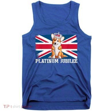 British Queen Monarchy Platinum Jubilee 70th Anniversary Tank Top