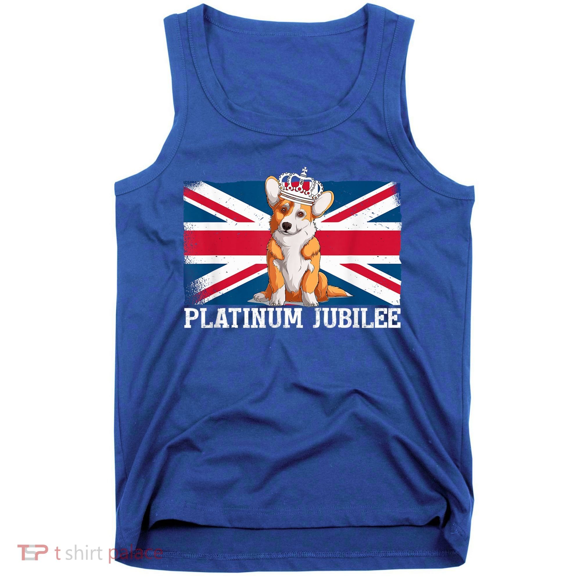 British Queen Monarchy Platinum Jubilee 70th Anniversary Tank Top