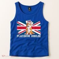 British Queen Monarchy Platinum Jubilee 70th Anniversary Tank Top thumb 2