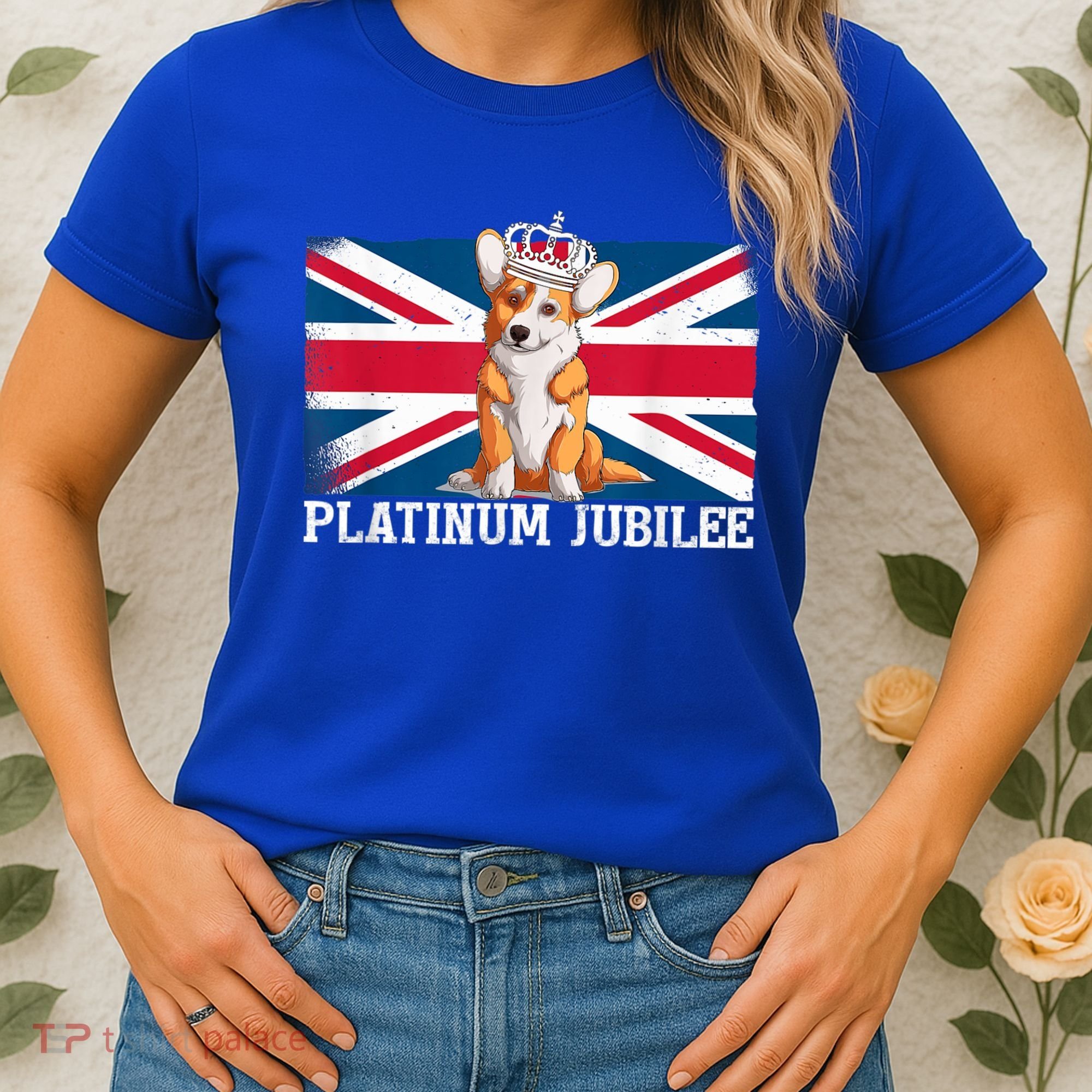 British Queen Monarchy Platinum Jubilee 70th Anniversary Women's T-Shirt