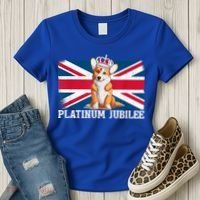 British Queen Monarchy Platinum Jubilee 70th Anniversary Women's T-Shirt thumb 3