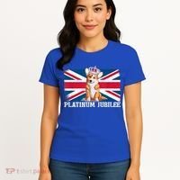 British Queen Monarchy Platinum Jubilee 70th Anniversary Women's T-Shirt thumb 4