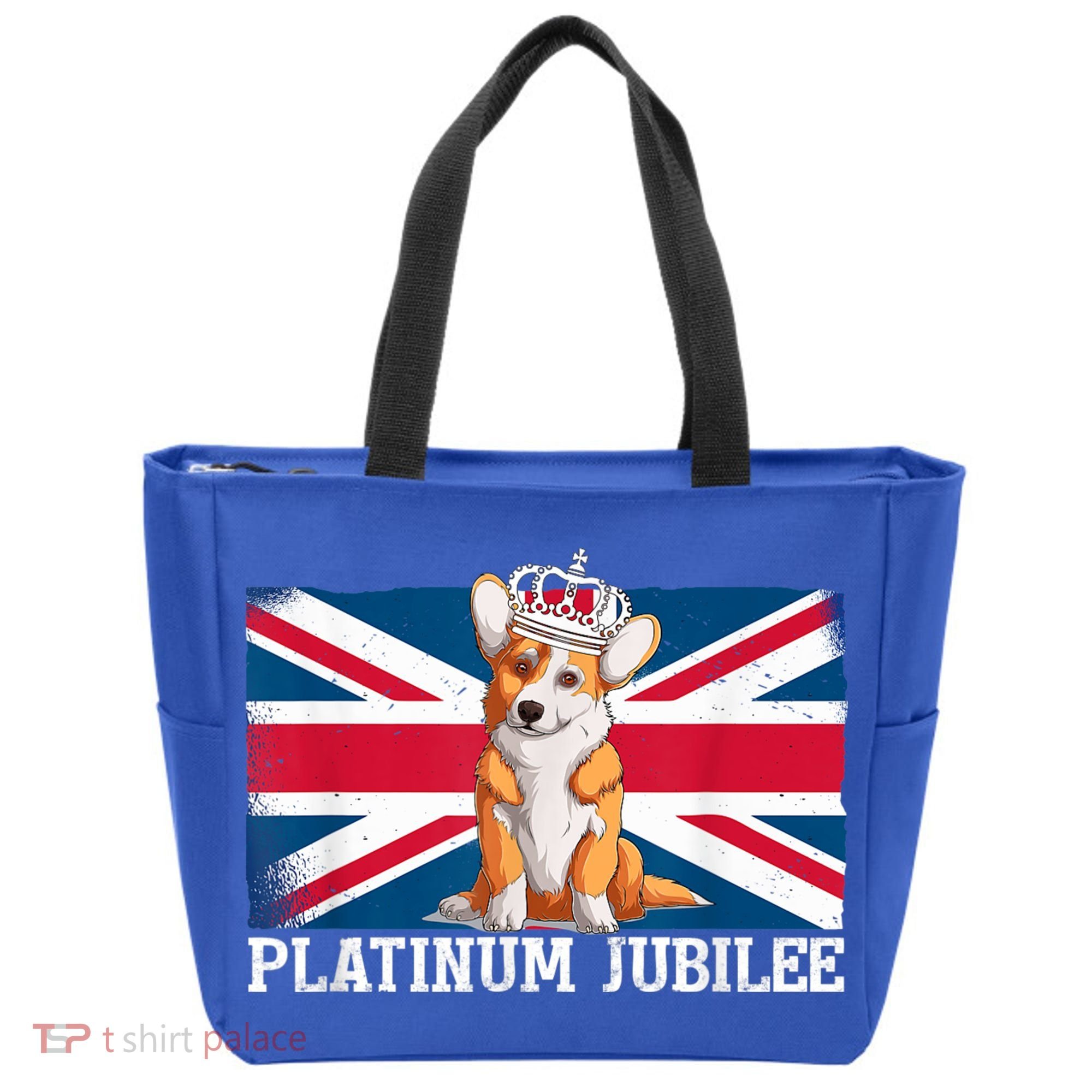 British Queen Monarchy Platinum Jubilee 70th Anniversary Tote Bag