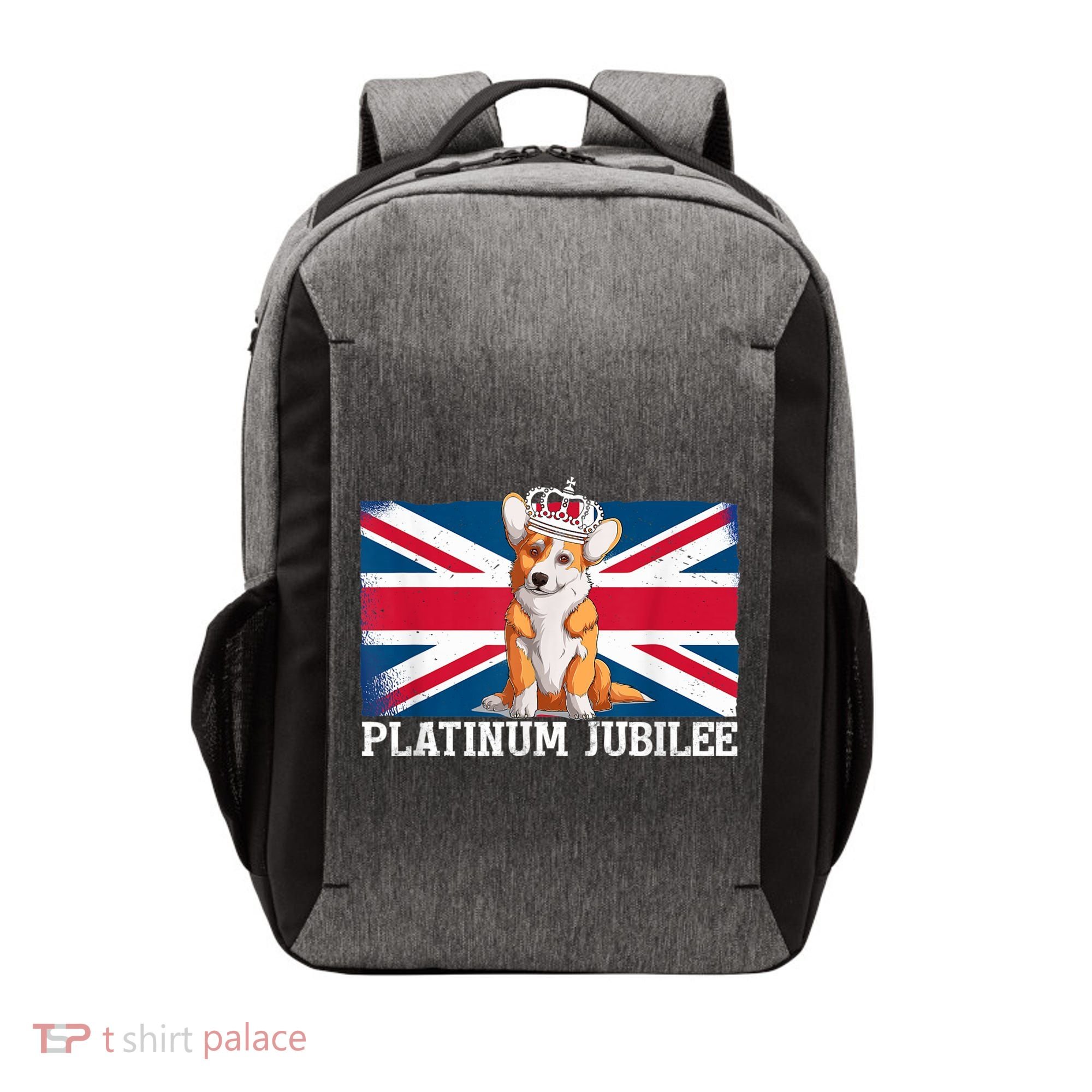 British Queen Monarchy Platinum Jubilee 70th Anniversary Vector Backpack