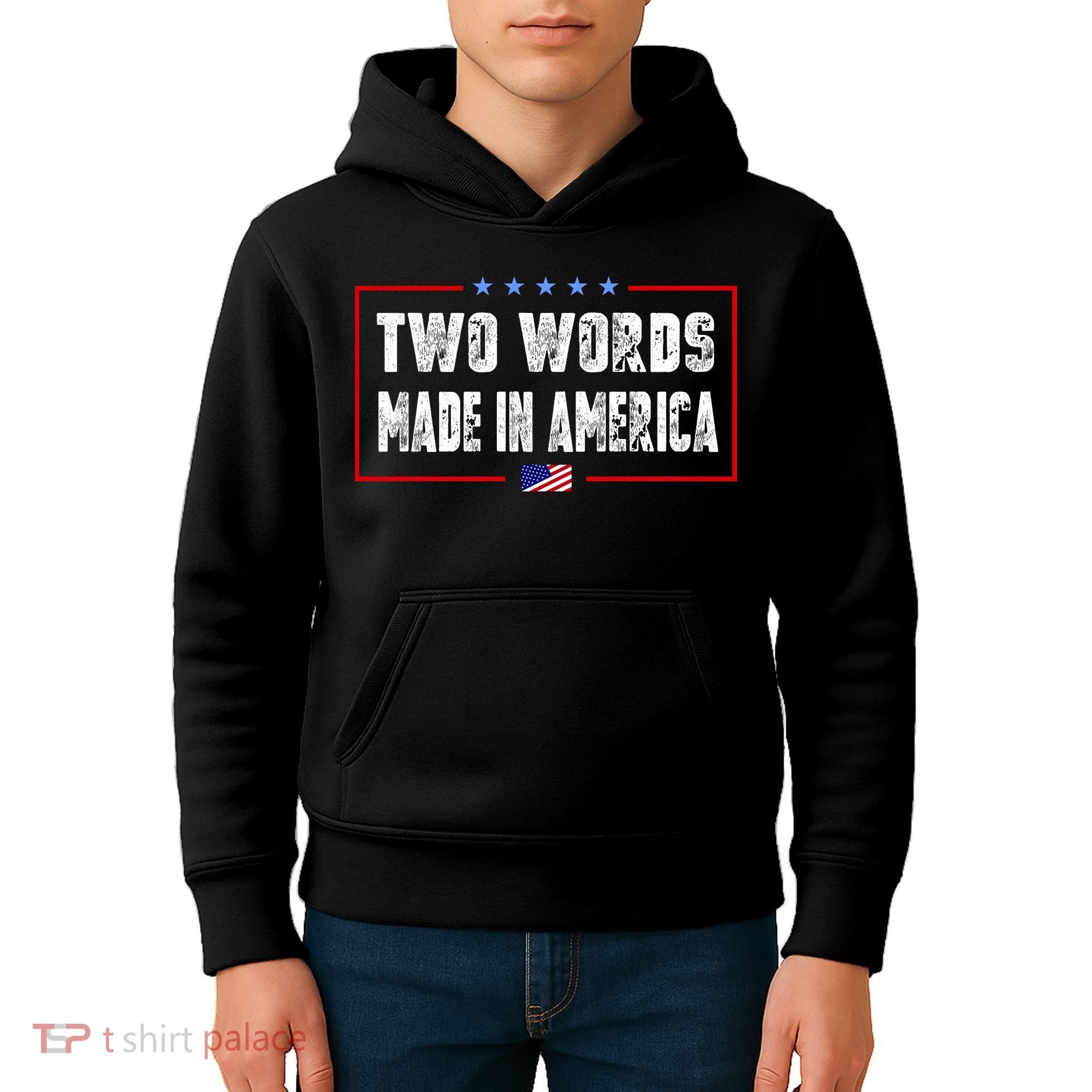 BIDEN QUOTE Two Words, Made In America Kids Hoodie