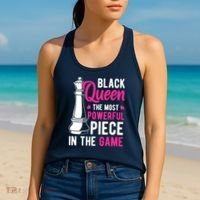 Black Queen The Most Powerful Piece In The Game Wo Women's Tank Top thumb 2