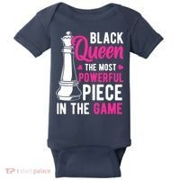 Black Queen The Most Powerful Piece In The Game Wo Baby Bodysuit thumb 0